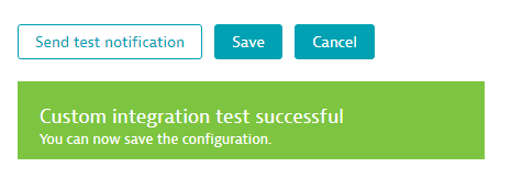 If the webhook returns HTTP 200 Dynatrace assumes the configuration is correct and you can save it!
