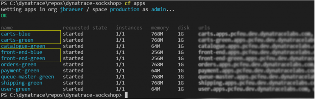 Services in production space