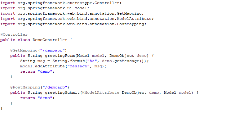 Spring4Shell demo controller