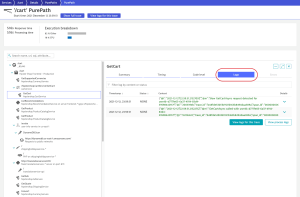 Purepath Logs Dynatrace screenshot