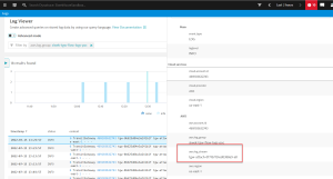 Log viewer Dynatrace screenshot
