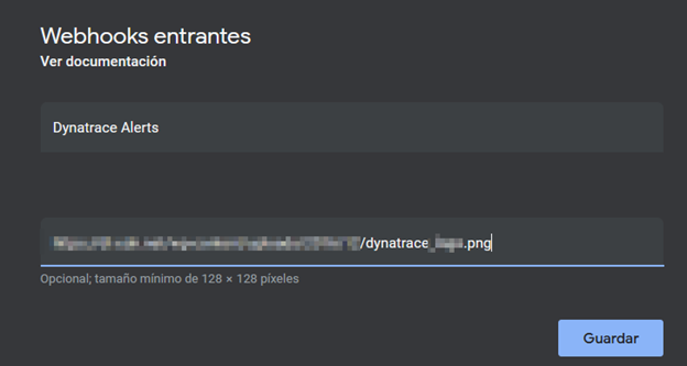 ChatOps integration with Google Chat: Enter the long URL of your intsance