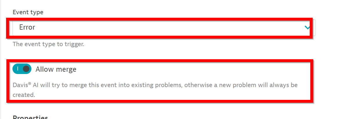 Davis can merge a problem it discovers while monitoring SLOs 
