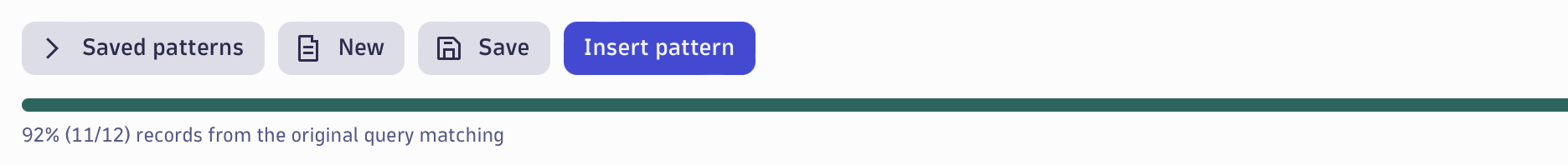 Figure 6: Add records to the Match preview that don't match the current pattern.