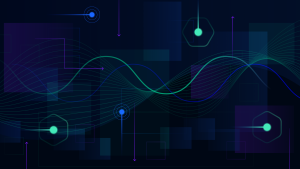 Abstract image representing AI innovation and digital transformation trends, such as the OpenTelemetry demo application