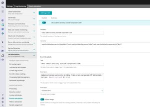 Configure log events in Dynatrace screenshot