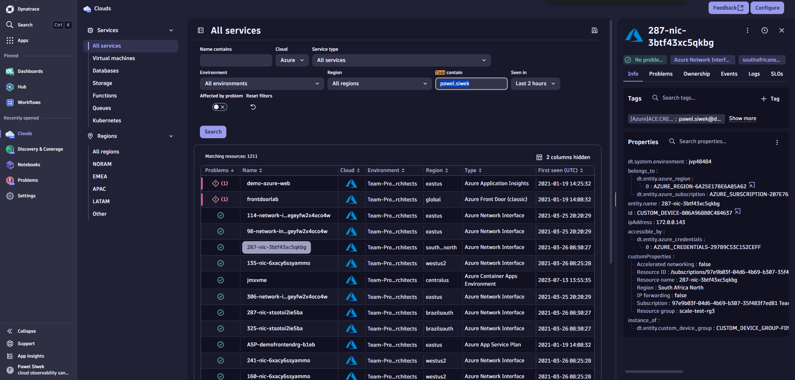 Azure OpenAI in Dynatrace screenshot