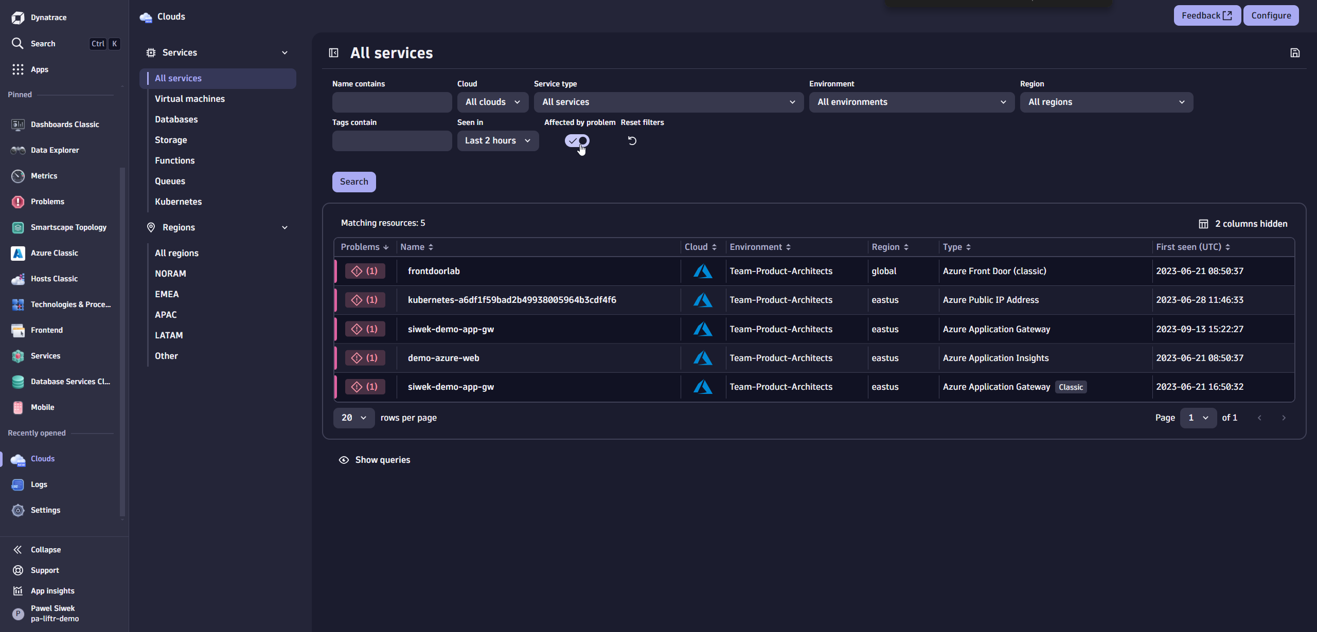 Azure OpenAI in Dynatrace screenshot