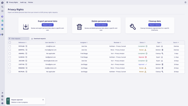 Privacy Spotlight: Easily comply with data subject rights in Dynatrace