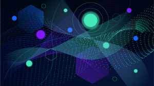 abstract image showing connected dots and waves representing MCP best practices for agentic AI