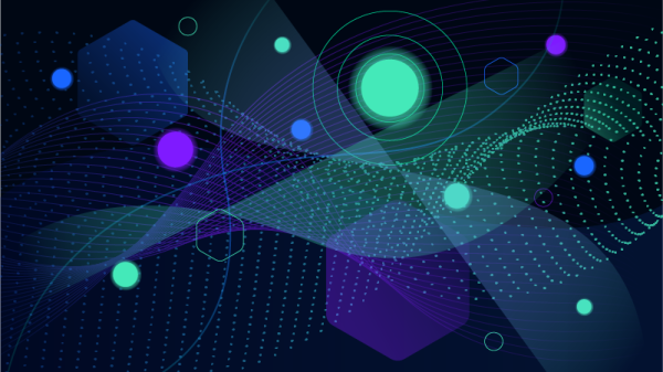 abstract image showing connected dots and waves representing MCP best practices for agentic AI