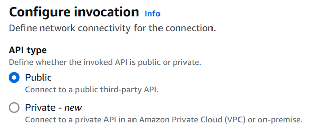 Configure invocation