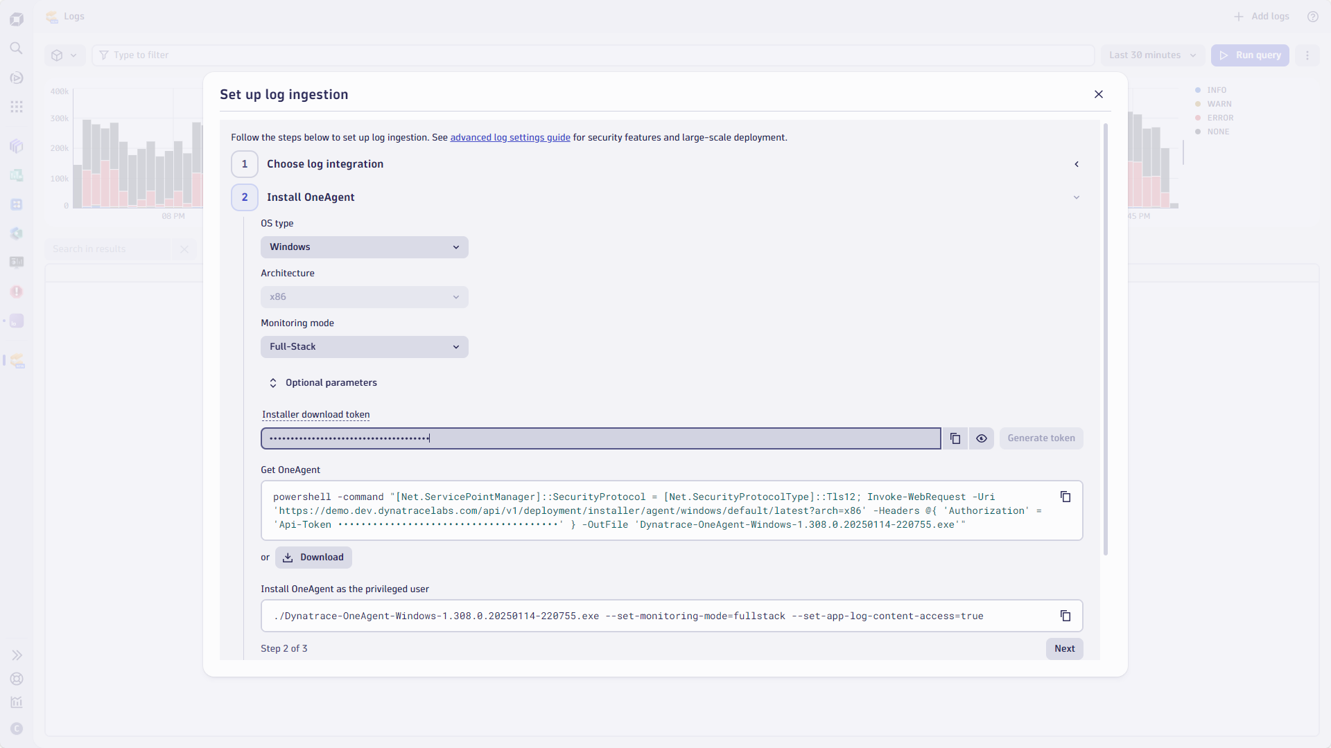 The Discovery & Coverage app provides Dynatrace administrators with the same OneAgent installation experience they receive with the Clouds and Logs apps.