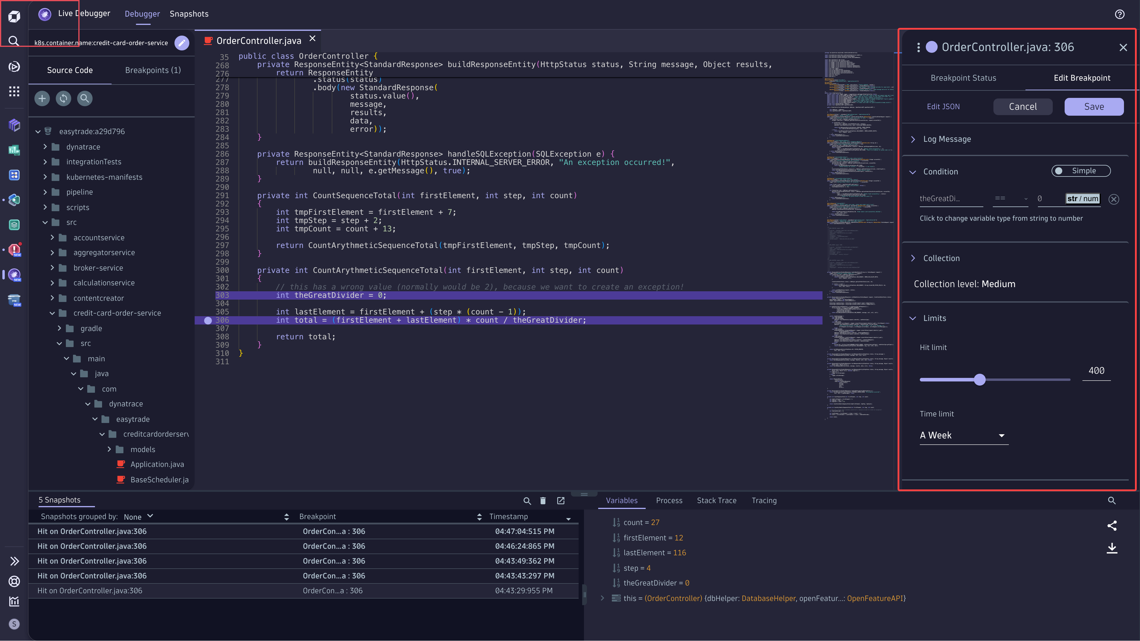 Figure 3. Set conditional non-breaking breakpoints.