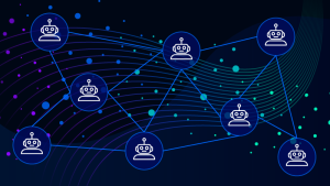 multiple robot icons linked like a network on a dark background asking the question, what is agentic AI? And what is Model Context Protocol? also represents AI agent observability and Amazon Bedrock agents monitoring