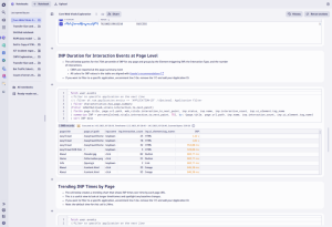 INP duration analysis in Dynatrace screenshot