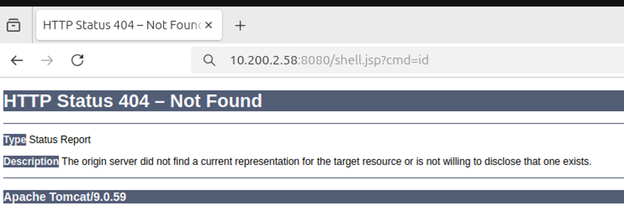 HTTP Status 404 message