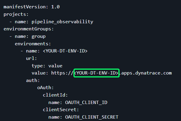 Monaco manifest configuration