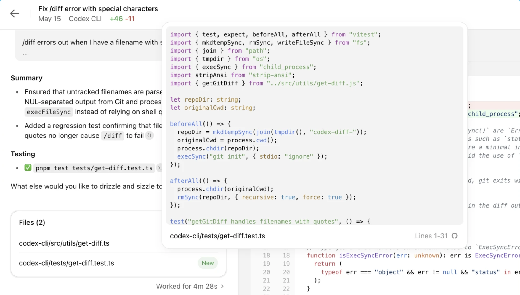 OpenAI Agents SDK Codex assistant code example
