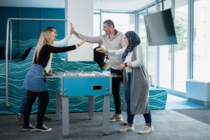 Dynatrace employees having fun