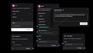 Agent prompt to expose and integrate agent into an external application using an API