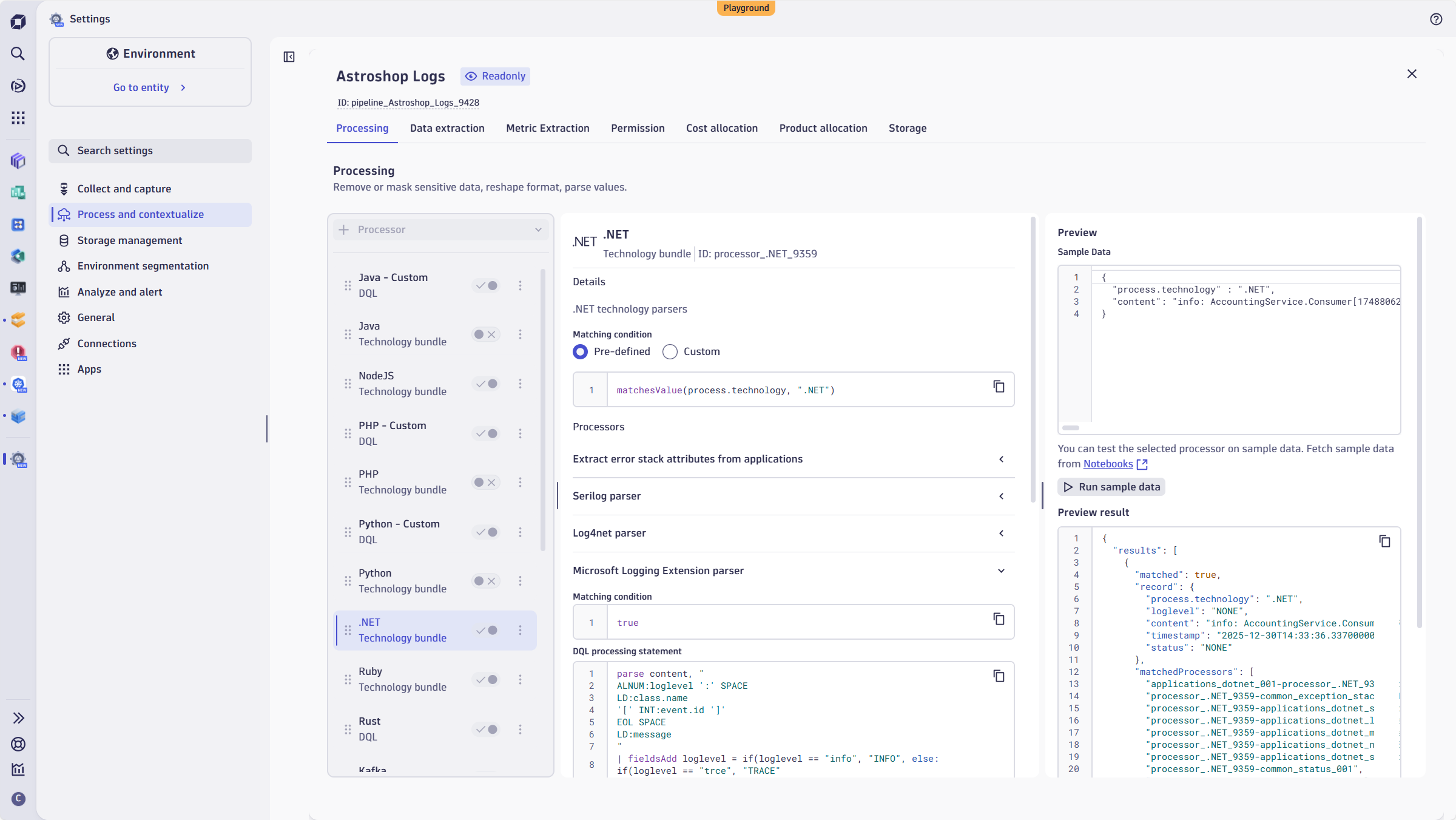 Figure 8. 10 MB log records – In our Go big with Dynatrace blog post, we discussed why large log records aren’t an anomaly and how customers benefit from out-of-the-box support for large log records.