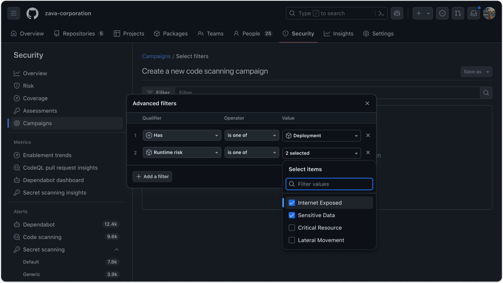 Prioritize GitHub Advanced Security alerts with runtime context