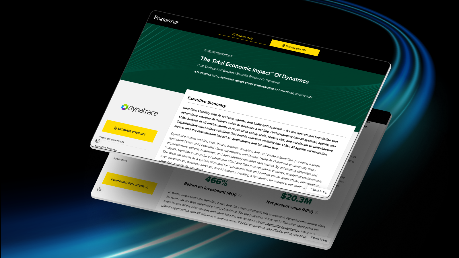 Forrester study models 466% ROI from unified observability with Dynatrace